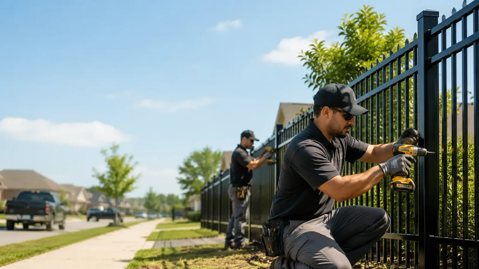 Metal Fence Installation in Fayetteville, TX